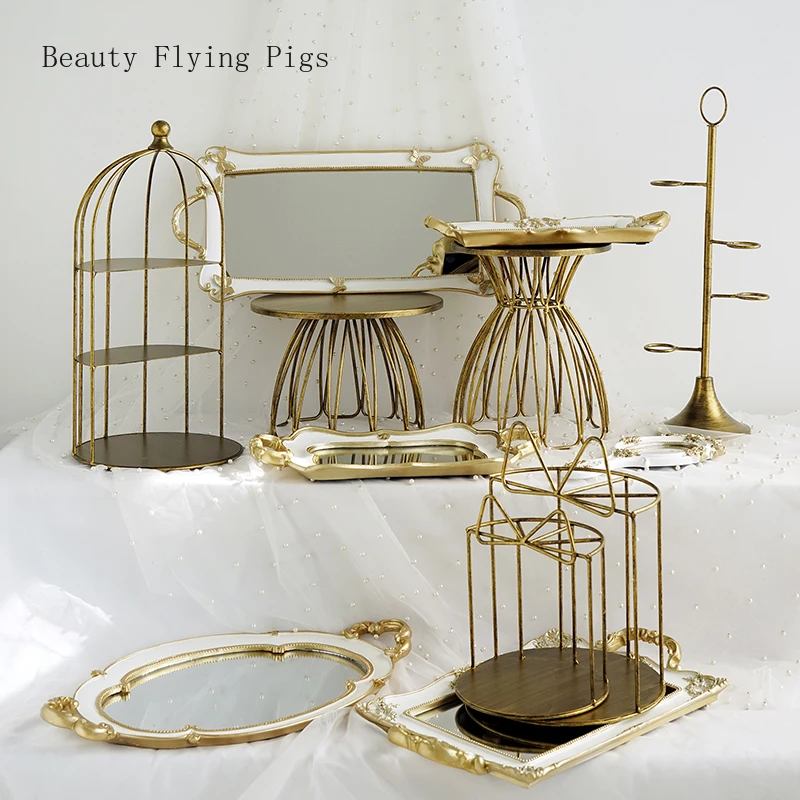 Прямые продажи Новое поступление свадебная десертная посуда рамка рельефное