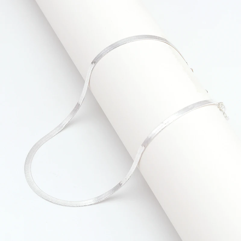 Простые Стильные змеиные ожерелья цепочки для женщин и мужчин 3 цвета вечерние