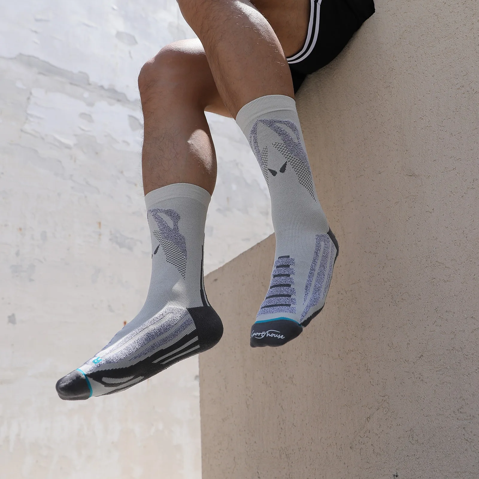 

Men Cotton Cycling Socks Outdoor Spors Riding Breathable Socks Running Climbing Camping Basketball Compression Function Socks