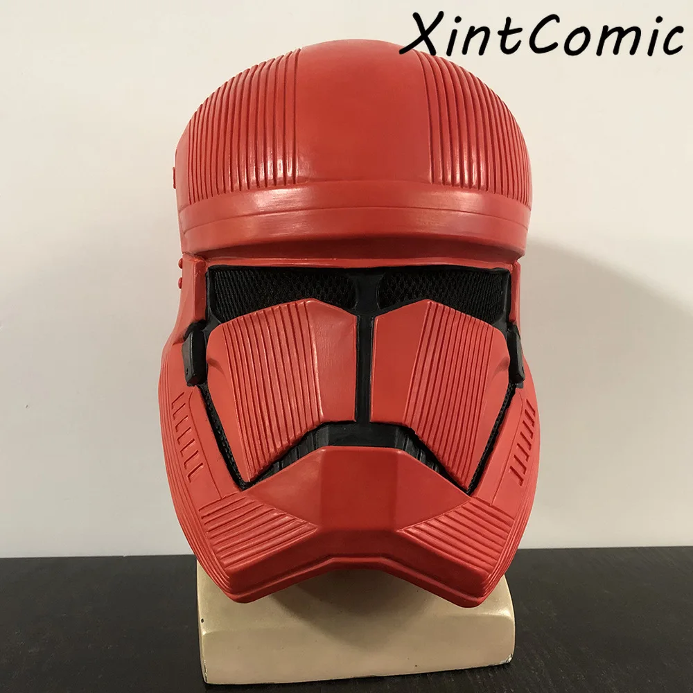 Звездные войны 9 The Rise of Skywalker Sith Trooper красный шлем Косплей звезда на Хэллоуин шлемы