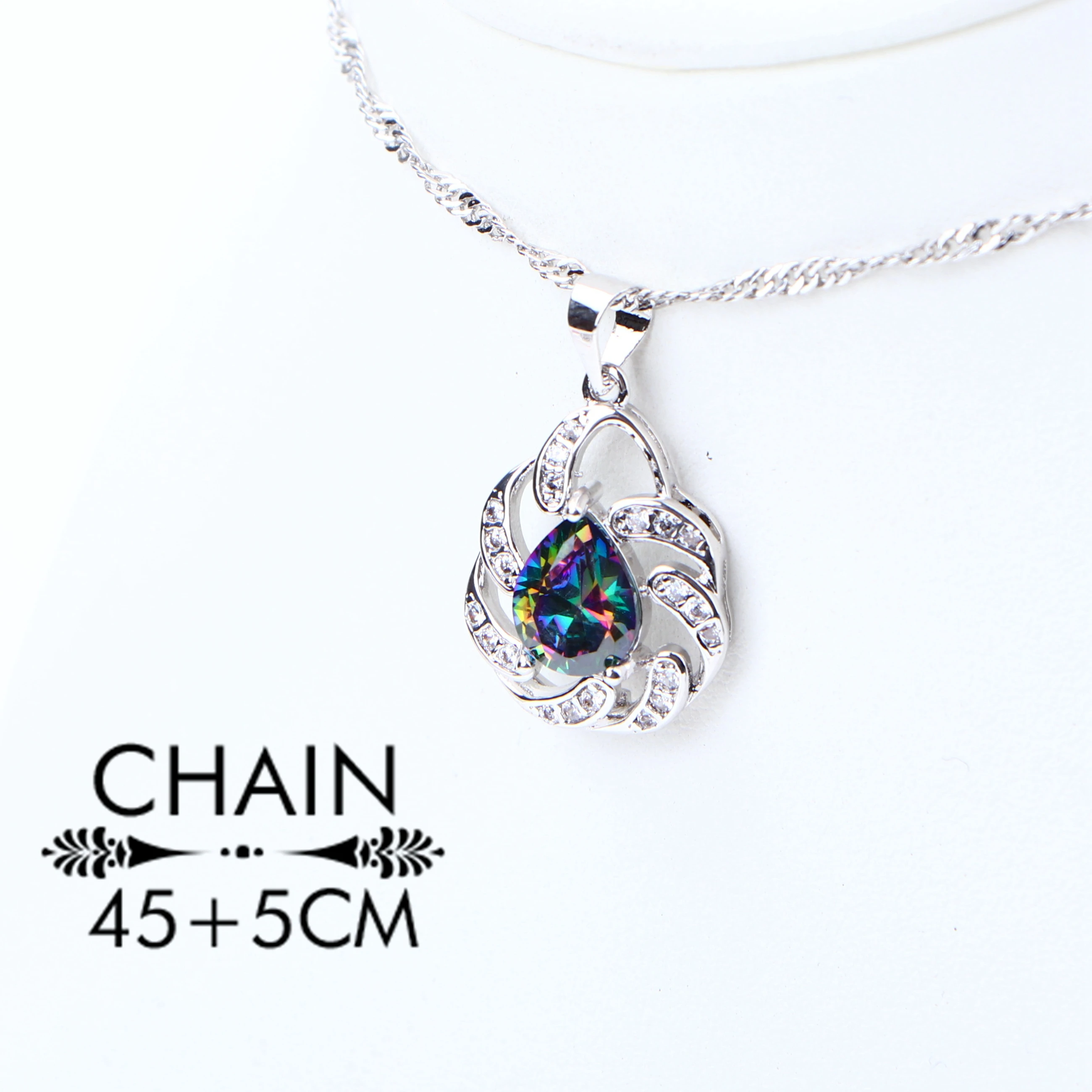 Женские аксессуары 925 серебряные циркониевые Ювелирные наборы свадебное