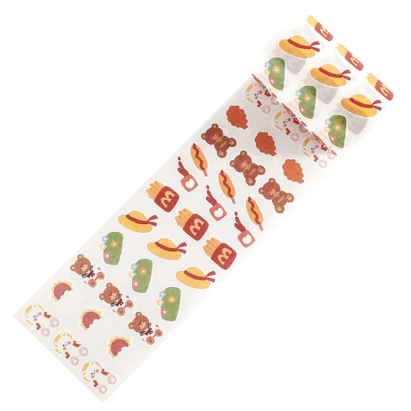 

Cute Bear 60mm Wide Paper Decorative Masking Washi Tapes for Bullet Scrapbooking Planner Papercraft