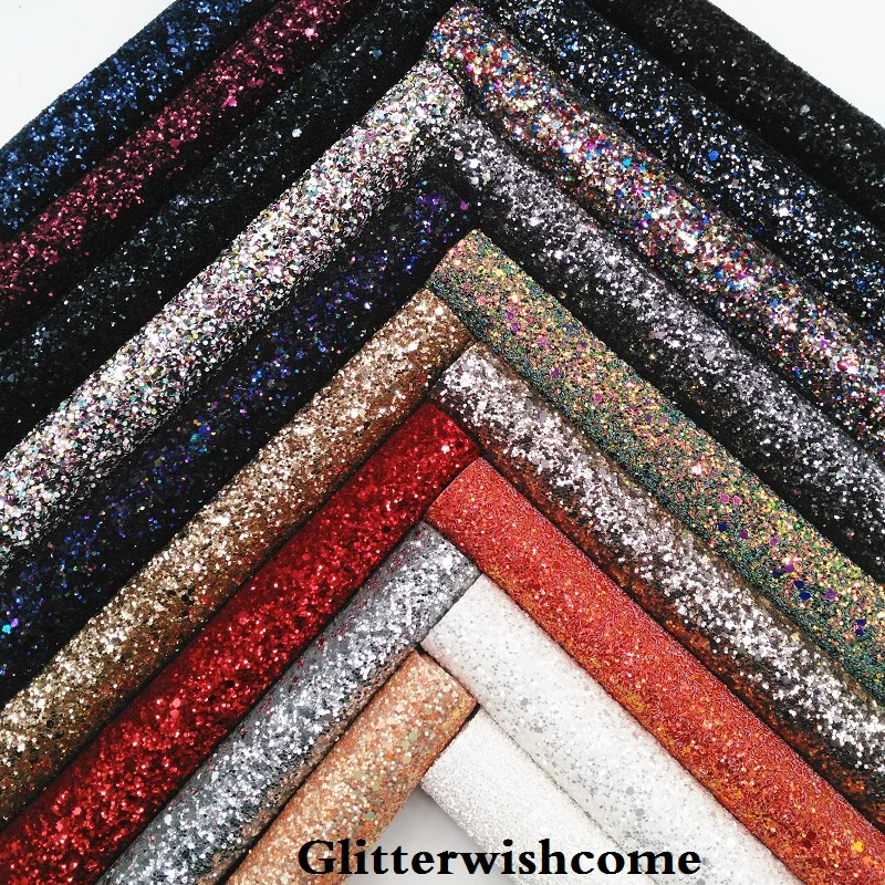 Блестящая синтетическая кожа 21X29 см А4 размера, плотная блестящая кожа с эластичной подложкой GM077A