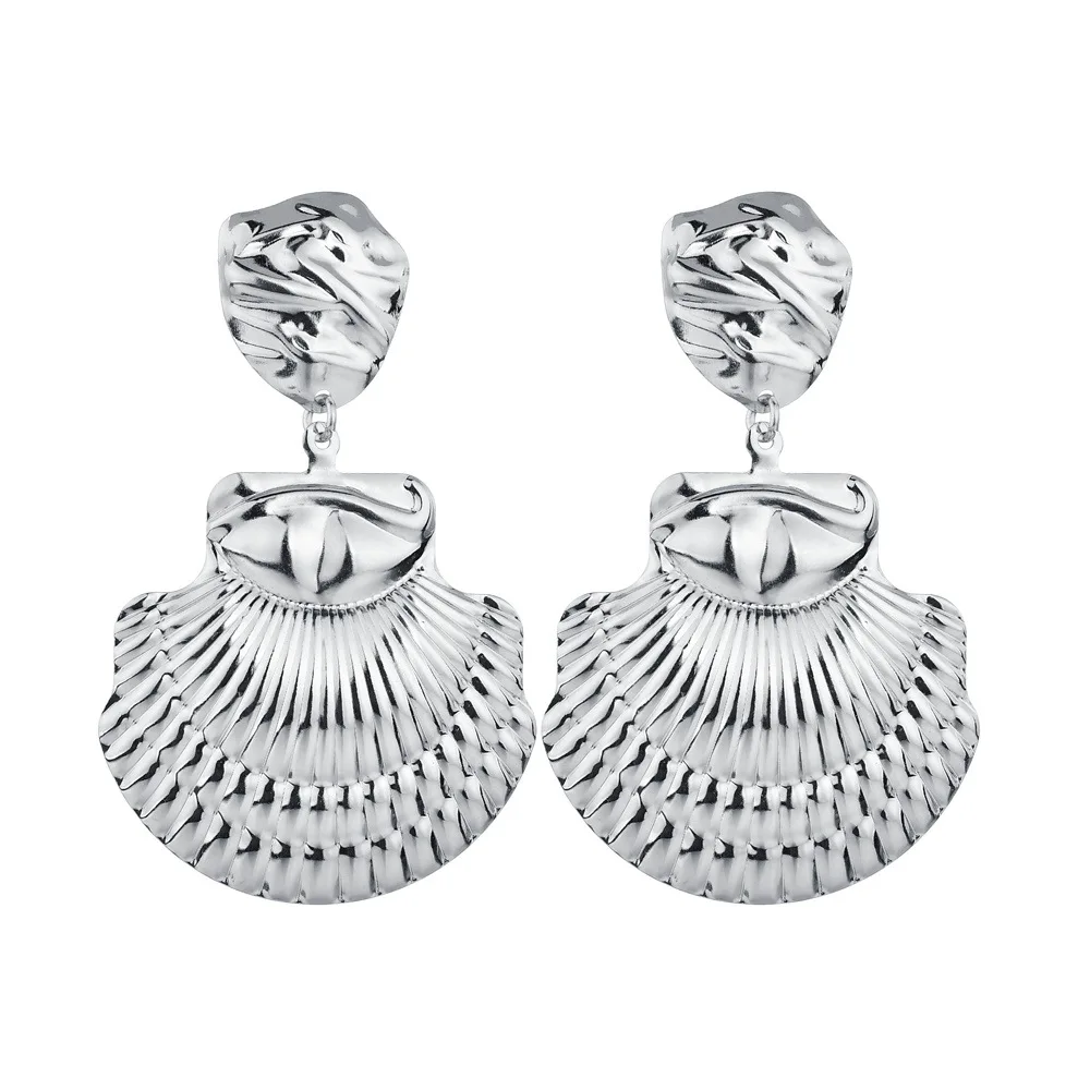 Новинка 2020 большие геометрические массивные серьги в океанском стиле