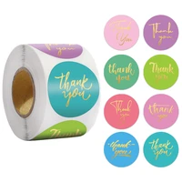 1 inch thank you adhesive stickers 50 500pcs wedding party favors envelope mailing supply packaging sealing stationery sticker