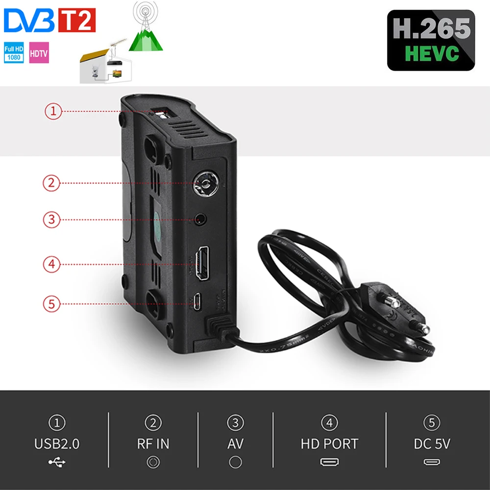 Цифровой ТВ-приемник DVB HD-99 T2 1080P тюнер DVBT2 спутниковое телевидение Dvb-t2 Youtube IPTV