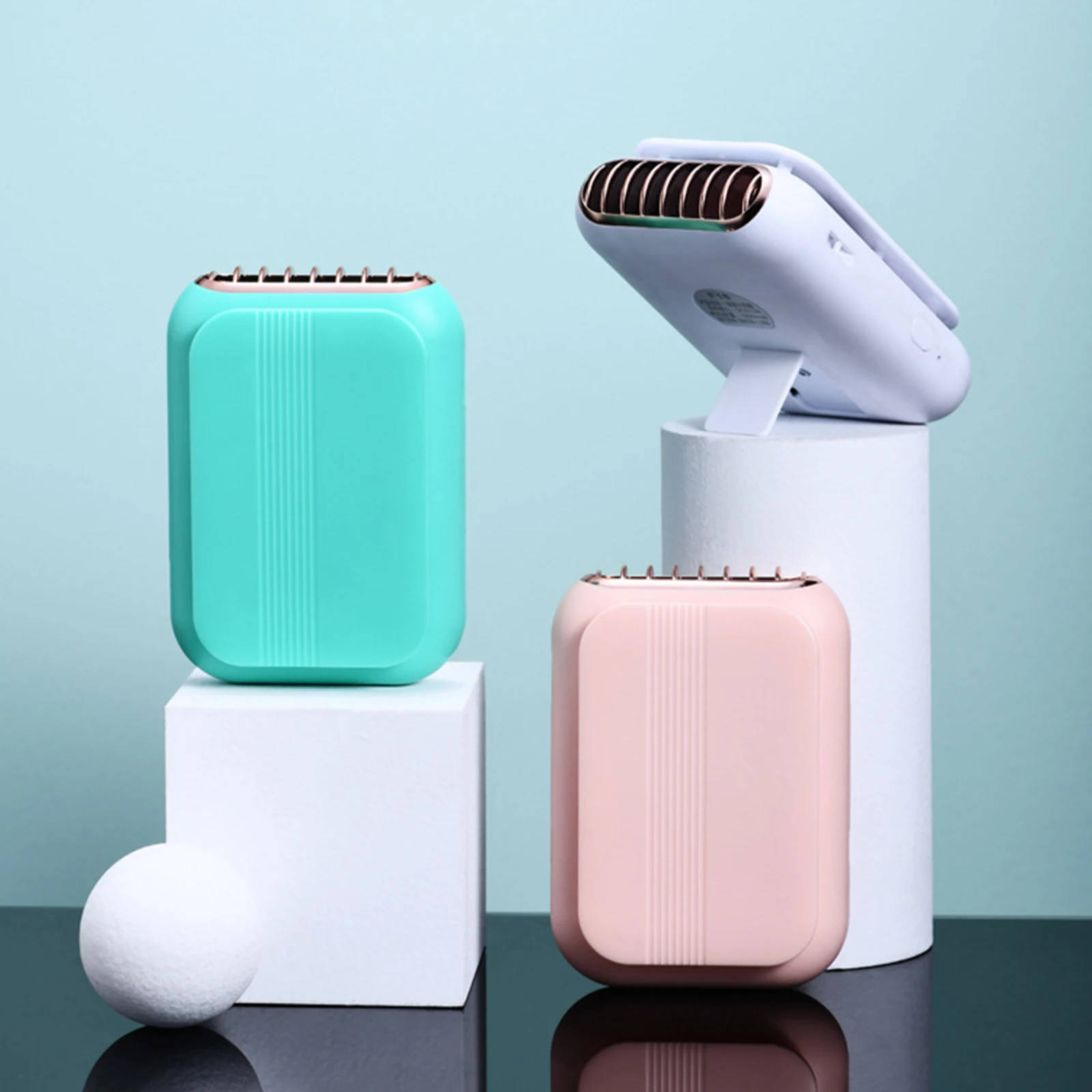 

5W Neck Fan Portable 1800mAh USB Rechargeable Wearable Fan Bladeless Personal Cooling Fan with 3 Level Speed