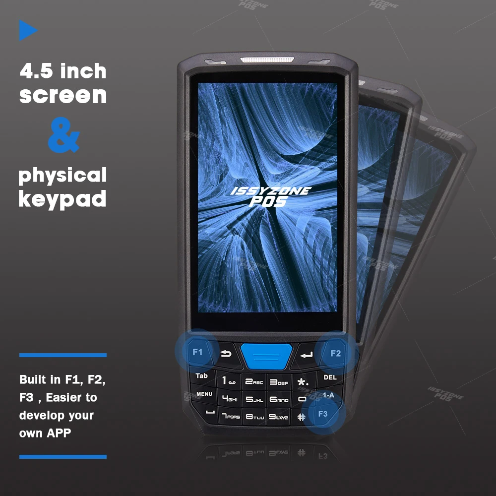 ISSYZONEPOS Прочный Android 8 1 PDA обрабатывается POS терминал 1D 2D сканер штрих кода сборщик