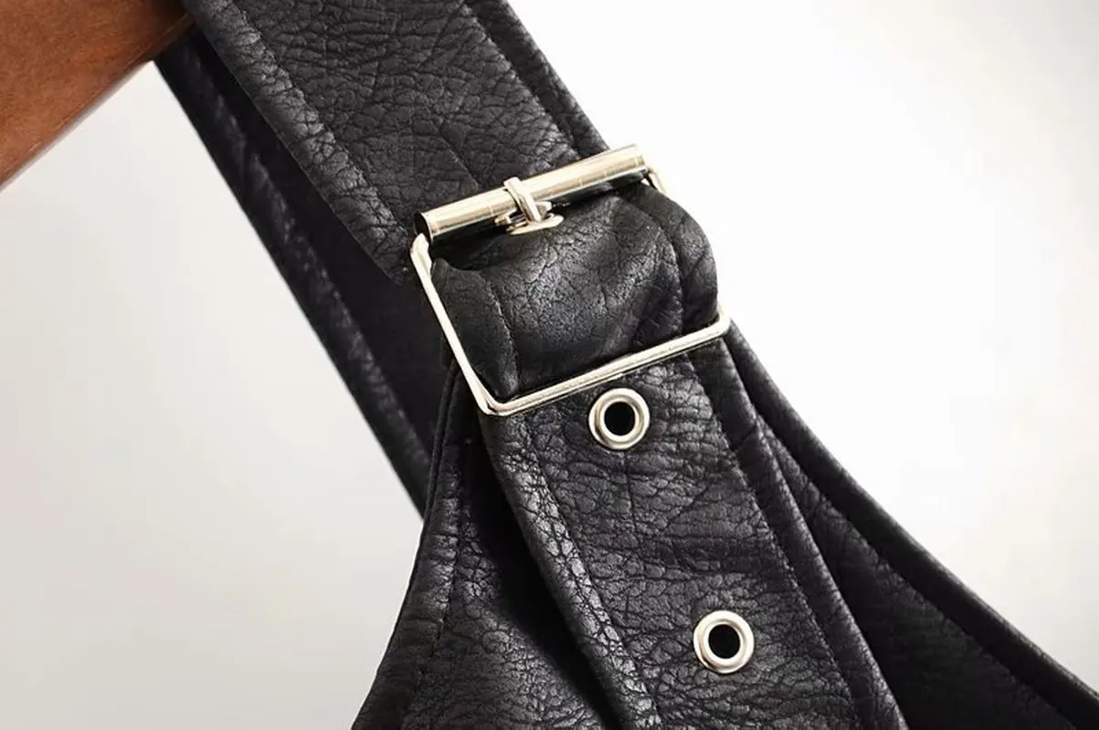 2019 осенне-зимнее женское платье из искусственной кожи с поясом и v-образным