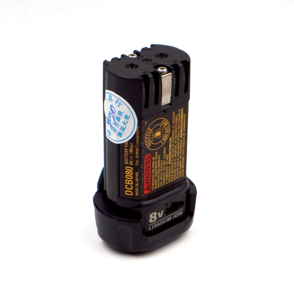 Закрытая акционерная Компания C & P DE 8V 1.0Ah Макс литий ионный Батарея DCB080 DCL023 DCF680