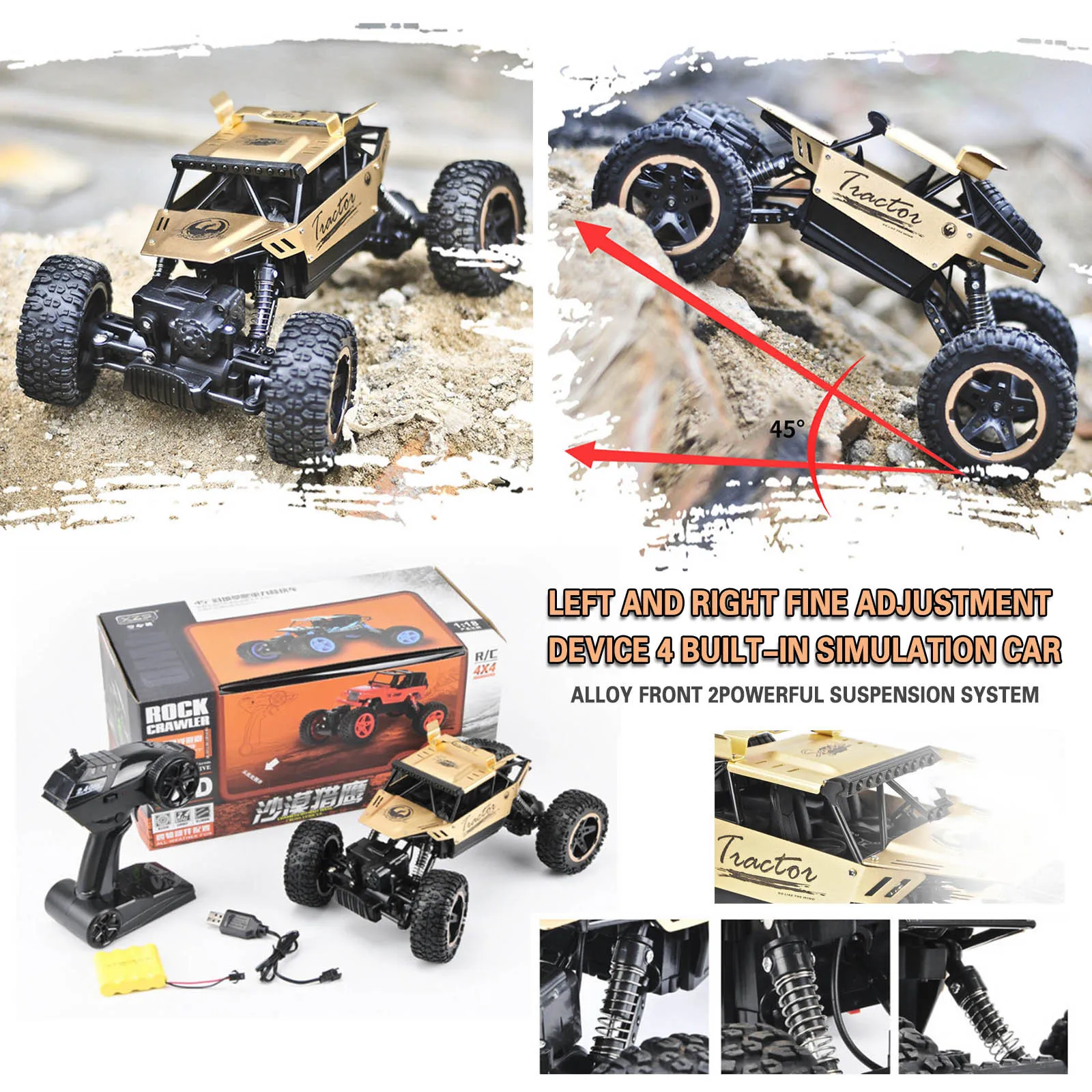 

1:18 RC Car 2.4GHz Off Road Vehicle Radio Remote Control Car Racing RC Cars for Adults Kids Childrens Strong Endurance Festival