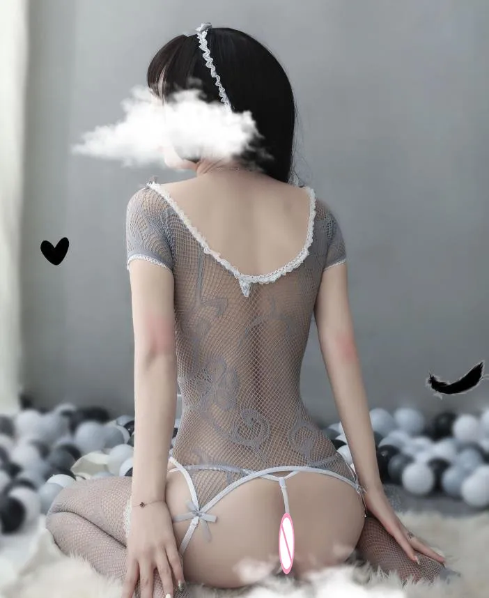 

Womens Sexy See Through Open Crotch Bodystockings Sexy Fishnet Bodysuits Mesh Hollow Out Teddy Lingerie Erotic Costume