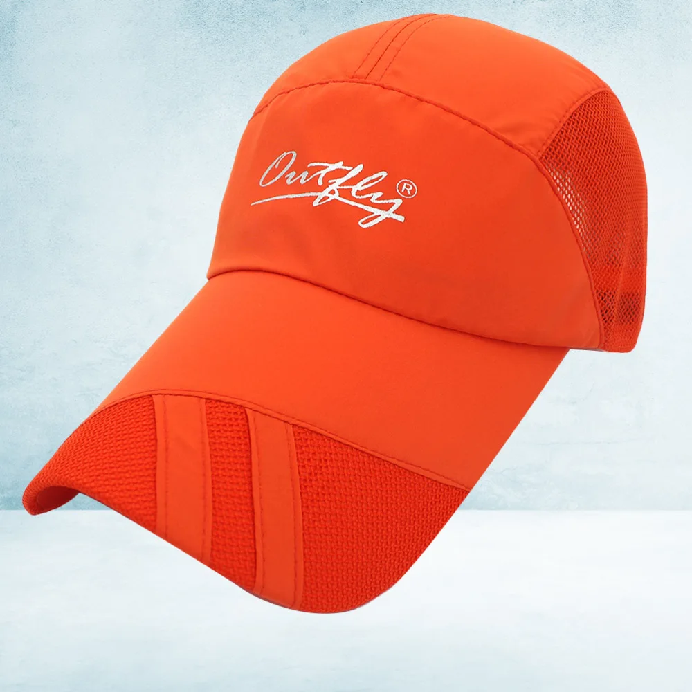 

Adult Long Brim Baseball Cap Outdoor Sun Hat UV Protection Hat for Climbing Hiking Camping (Sky-blue)