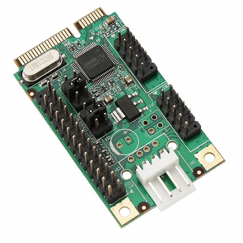 

PCI-E Serial Card PCI-E to RS232 Expansion Card 2 RS232 Serial Ports RS232 Adapter Controller for Desktop PC