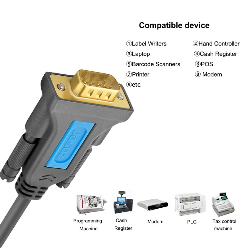 Jasoz USB 2 0 к RS232 адаптер COM порт Серийный PDA 9 DB9 Pin с PL2303 конвертер чипсетов для