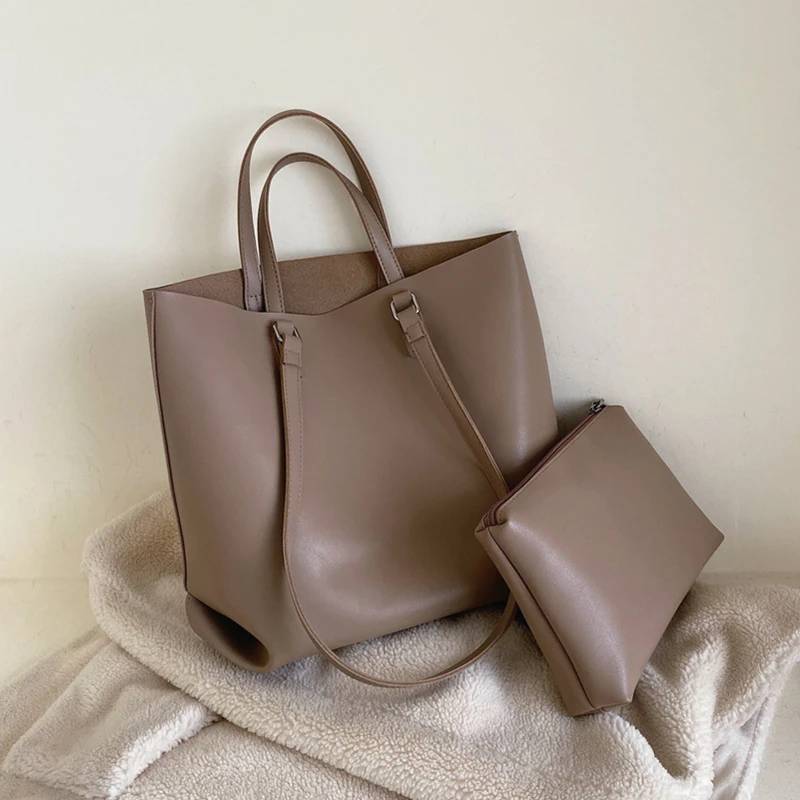 Сумка для покупок в Корейском стиле сумки шопперы женщин вместительная из мягкой