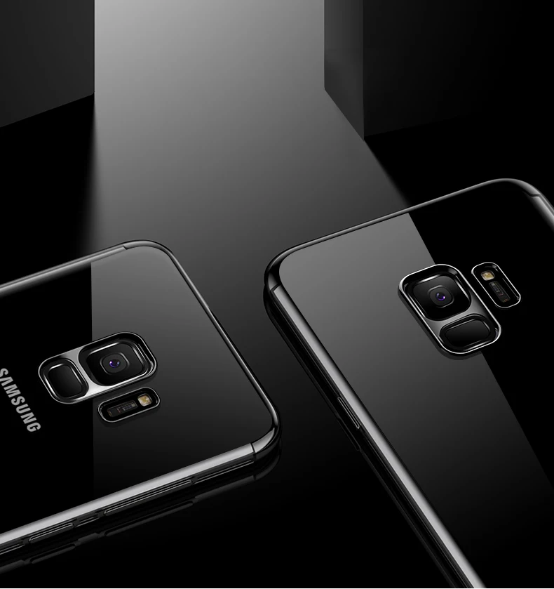 Мягкий чехол для телефона SamSung Galaxy A9 2018 A7 Бампер корпус прозрачное покрытие ТПУ
