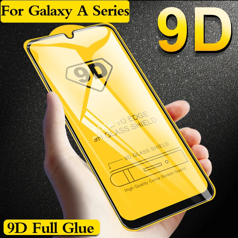 9D полностью наклеиваемая поверхность закаленное стекло чехол для телефона samsung