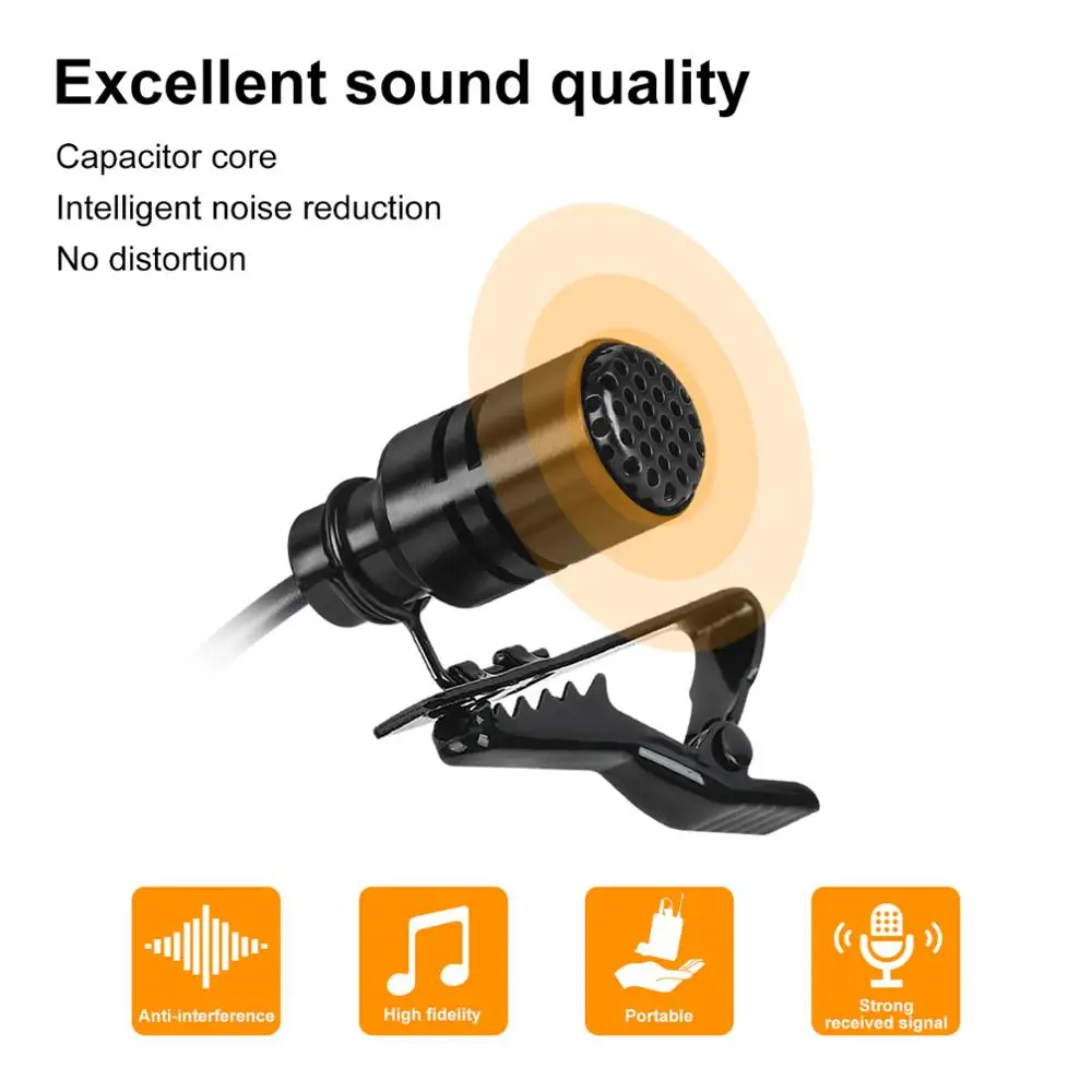 Беспроводной петличный микрофон XTUGA для камеры с мини-перезаряжаемым ресивером