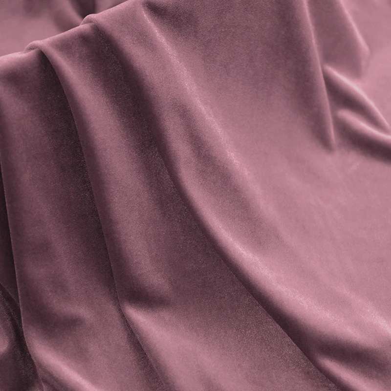 Растяжимая шелковая бархатная ткань материал для одежды платья дивана занавески обивки мебели черная синяя изумрудно-зеленая на метр.