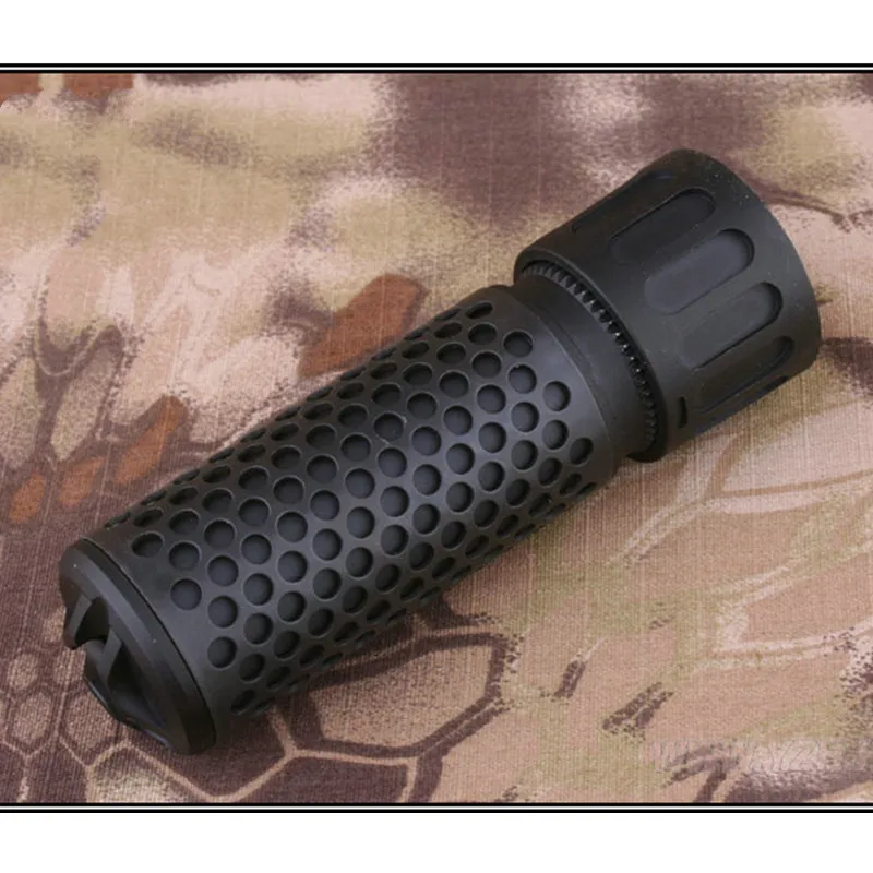 

Tactical Toy KAC Style Sound Suppressor Mini Version Quick Detach Barre Extension For Airsoft AR15 Paintball Airsoft Device