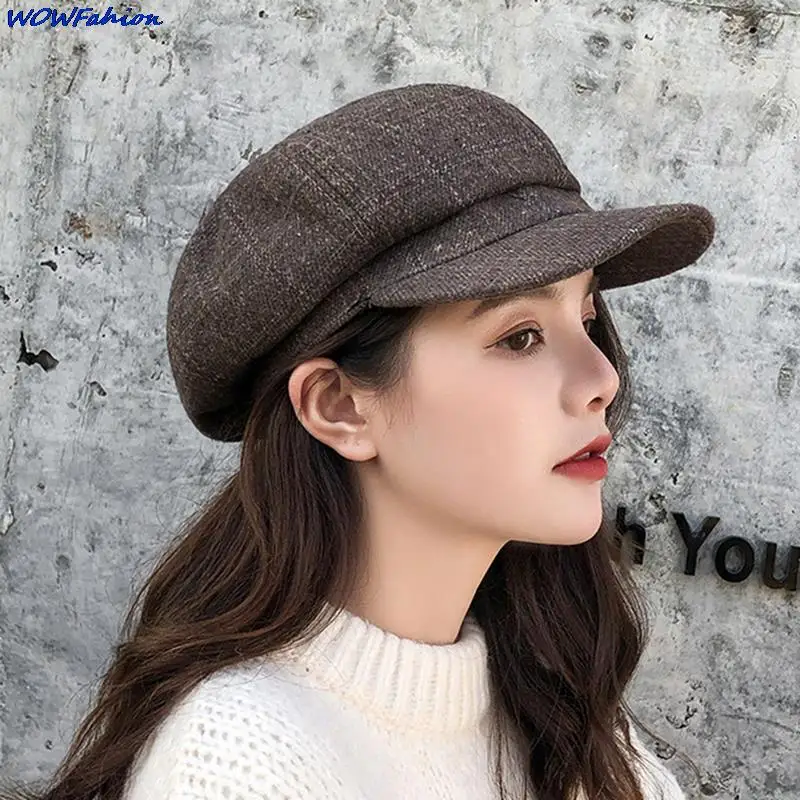 

Кепка газетчика в клетку, кепка газетчика Гэтсби, восьмиугольный берет Бейкер, Кепка для вождения, женские шляпы от солнца, кепка художника