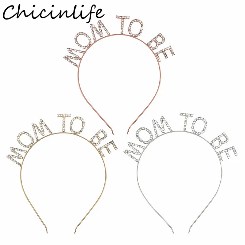 

Chicinlife, 1 шт., повязка на голову с надписью «Mom To Be Crown» для маленьких мальчиков и девочек, вечерние аксессуары для головного убора