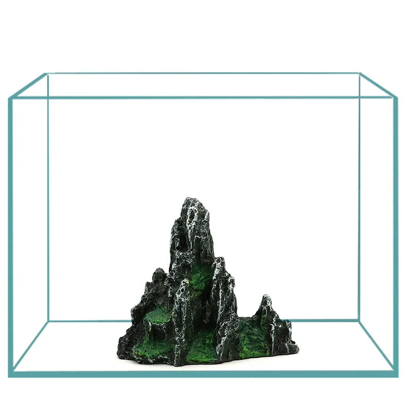 

Aquarium Decoration Artificial Resin Medium Rockery Aquascape Ornament Decor Accessories Fish Tank Landscaping 11x5.5x10cm