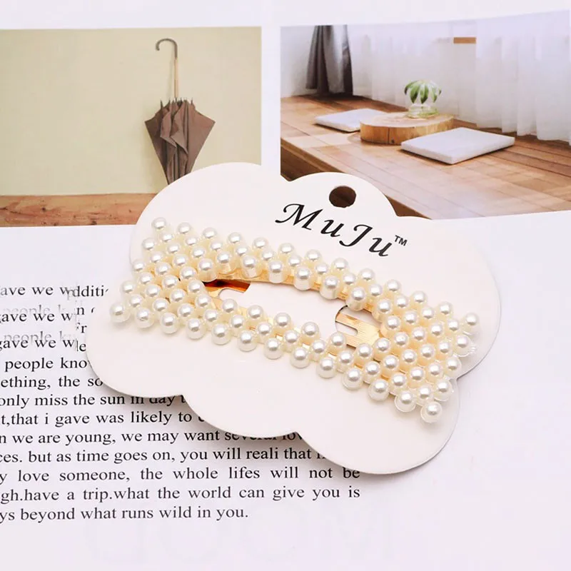 1 компл. Модные заколки для волос с имитацией жемчуга женская заколка ручной