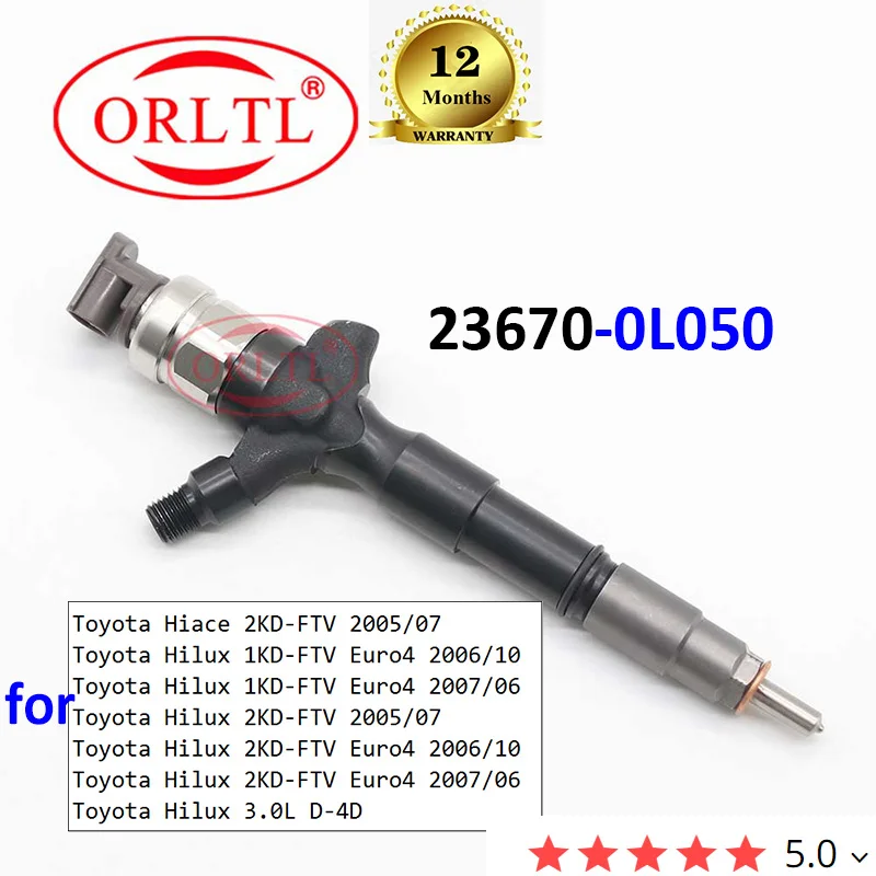 Форсунка дизельного двигателя ORLTL 23670 0L050 сопло 236700L050 для Toyota 1KD FTV /2KD Hiace