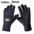 Водонепроницаемые перчатки 3 мм, неопреновый, с пятью пальцами, теплый гидрокостюм, Зимние перчатки для дайвинга, подводного плавания, Сноркелинга, сёрфинга, каякинга, подводной охоты