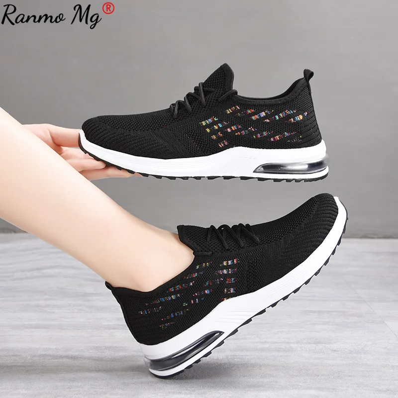 

Women's Vulcanize Shoes Increased Sneakers Ladies Fashion Casual Breathable Outdoor Shoes 2021 New Flat Nonslip Sock Shoes Woman