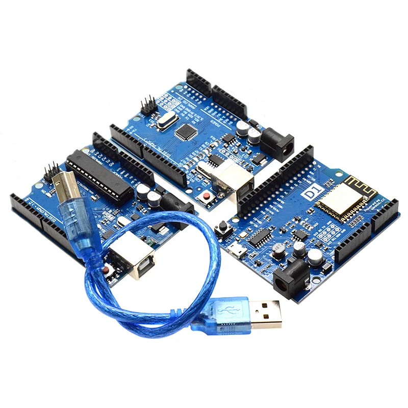 1Set UNO R3 Official Box ATMEGA16U2 / UNO+WiFi MEGA328P Chip CH340G For Arduino Development Board WeMos ESP8266 | Электронные
