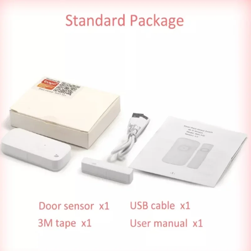 

Door opening sensor security protection Tuya APP smart Alarm system wifi door sensor Compatible With Alexa Google Home