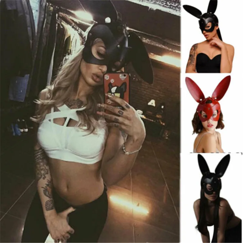 Маска для Хэллоуина сексуальная женская Праздничная маска с длинными ушами