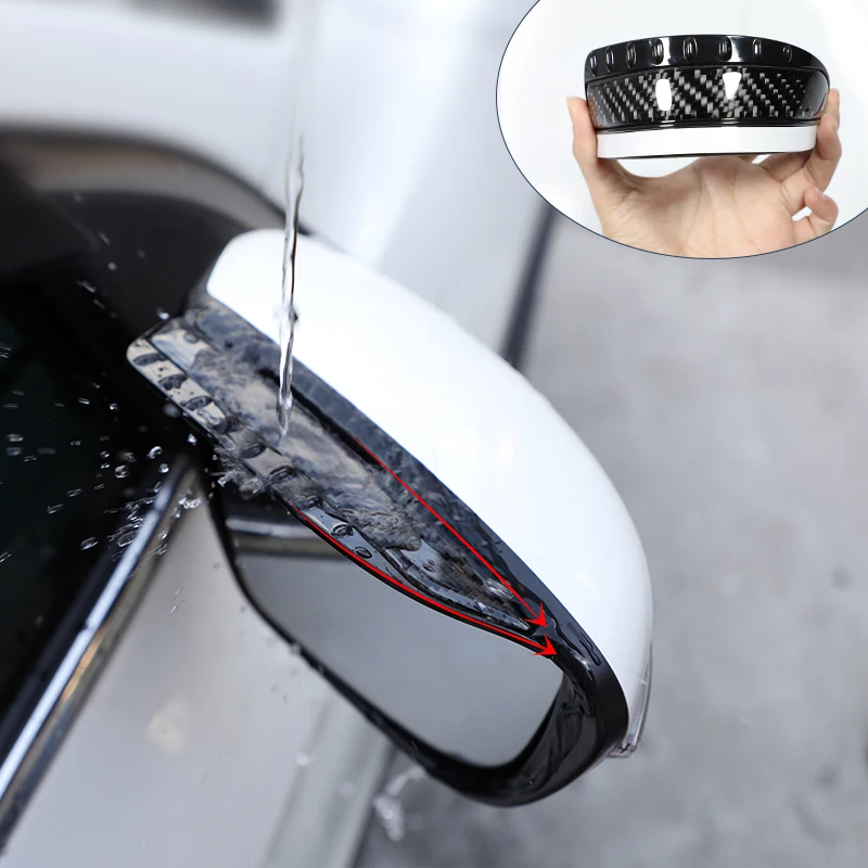 

2PCS Car Rearview Mirror Eyebrow Rain Shield Snow Visor Shade Protector Anti-rain ABS Car Rear-view Mirror Rain Eyebrows
