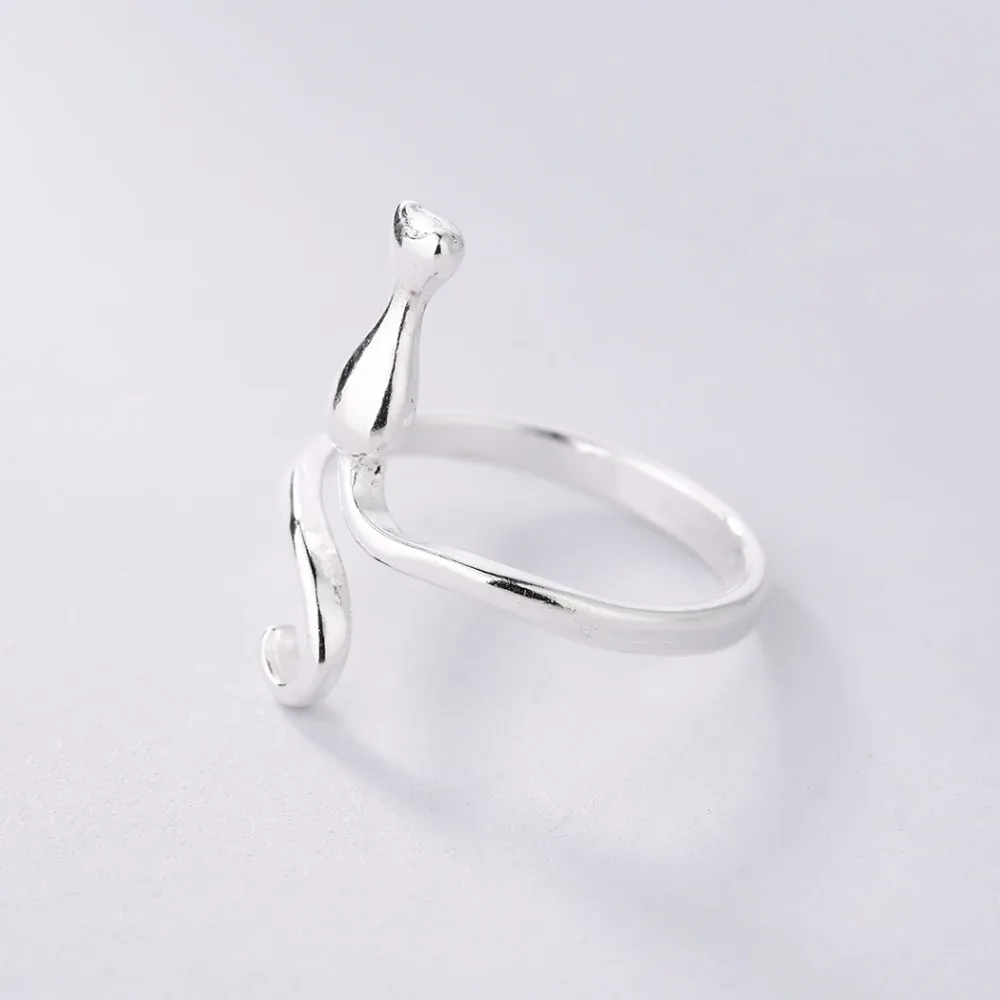 Кольца в виде милых кошек и животных простое ювелирное изделие открытое