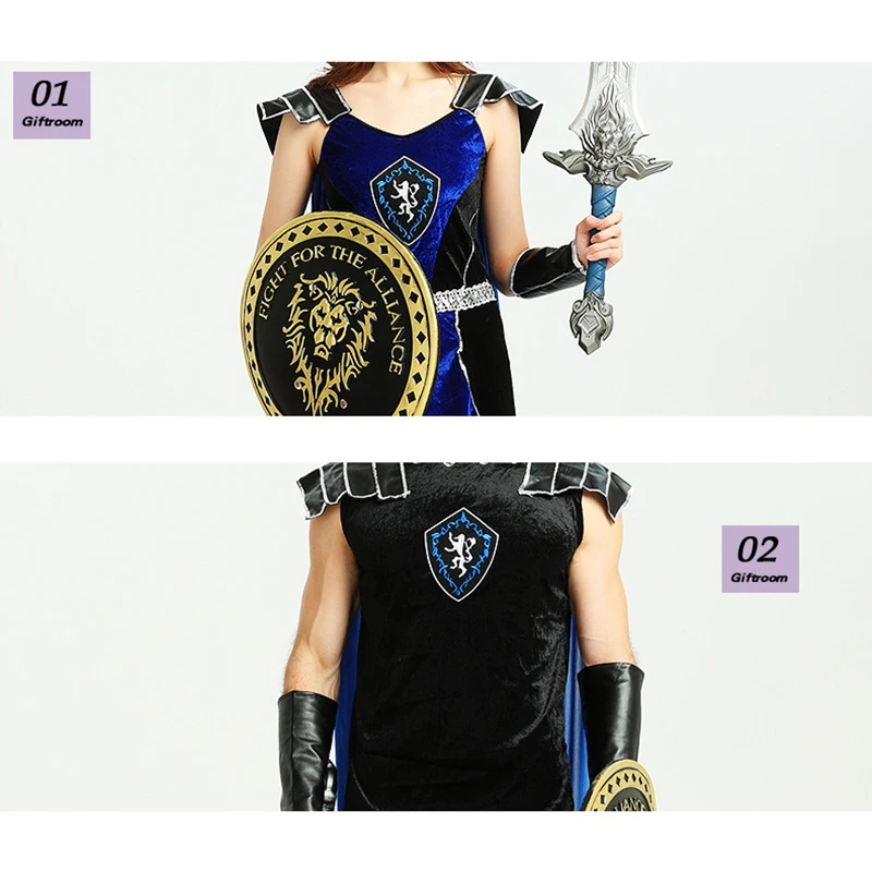 Парный костюм для косплея древнего римского воина Греческий воин Гладиатор