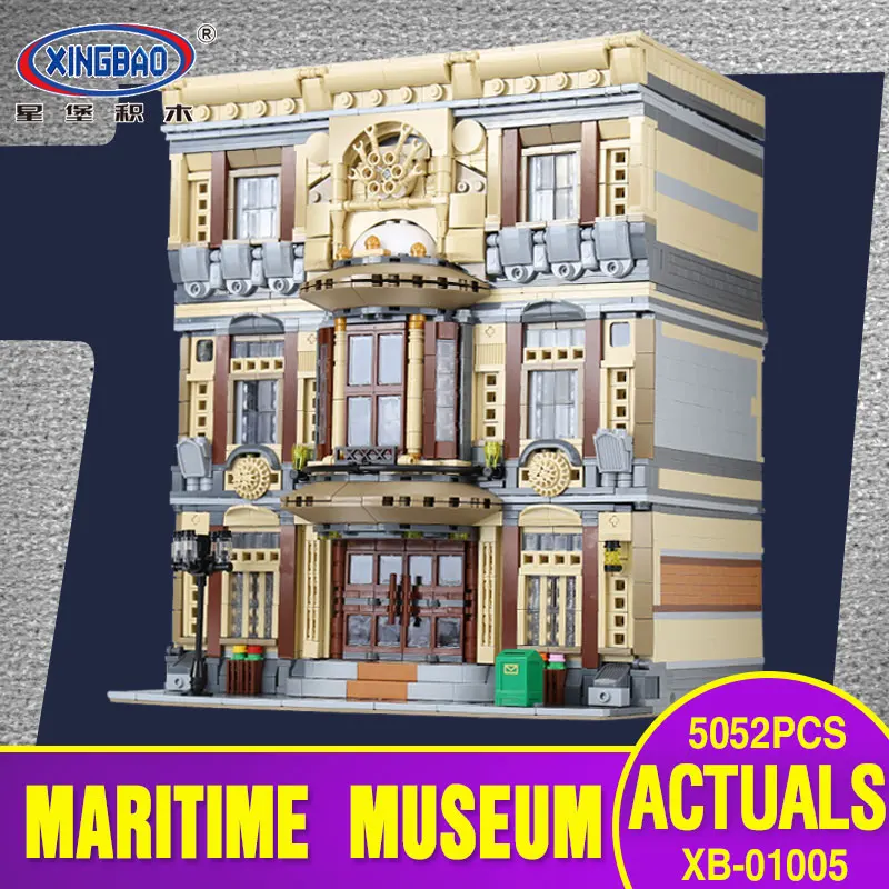 DHL XINGBAO 01005 креативные MOC китайские строительные игрушки морской музейный набор детские строительные блоки кирпичи DIY игрушки модель подарок