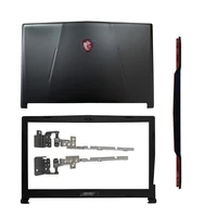 black new for msi gl63 ms 16p4 series laptop lcd back coverfront bezelhingeshinge cover rear lid top case