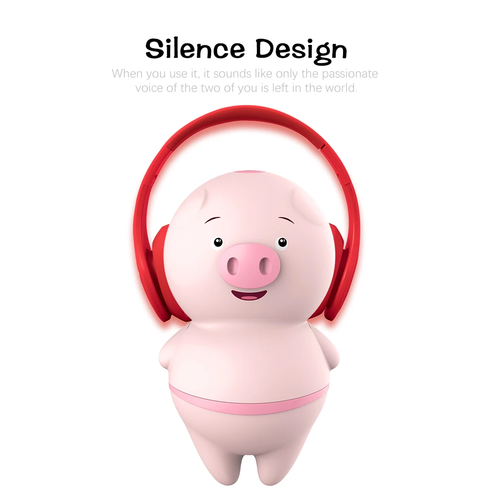 Фаллоимитатор в форме копилки для лизания языка вибратор с 6 частотами