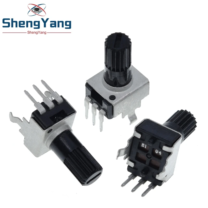 ShengYang 10 шт. Rv09 вертикальный 12 5 мм вал 1k 2k 5k 10k 20k 50k 100k 0932 регулируемый резистор 9 тип 3
