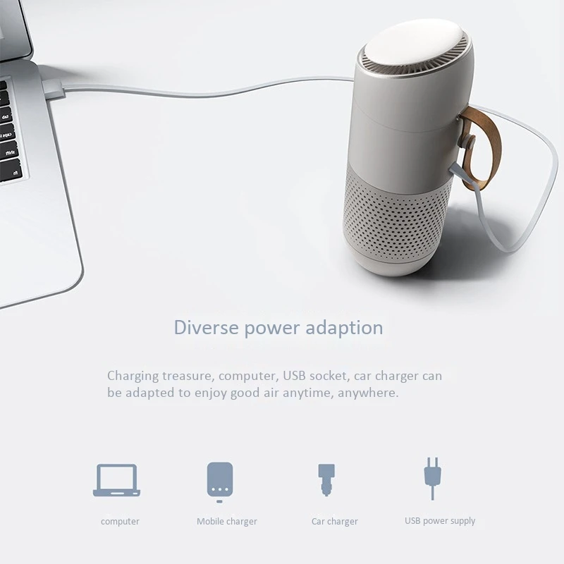 

Autobot Led Aromatherapy Car Air Purifier,Home Air Cleaner for Allergies,Pet Dander,Smoke,Dust in Room (1 More Filter)