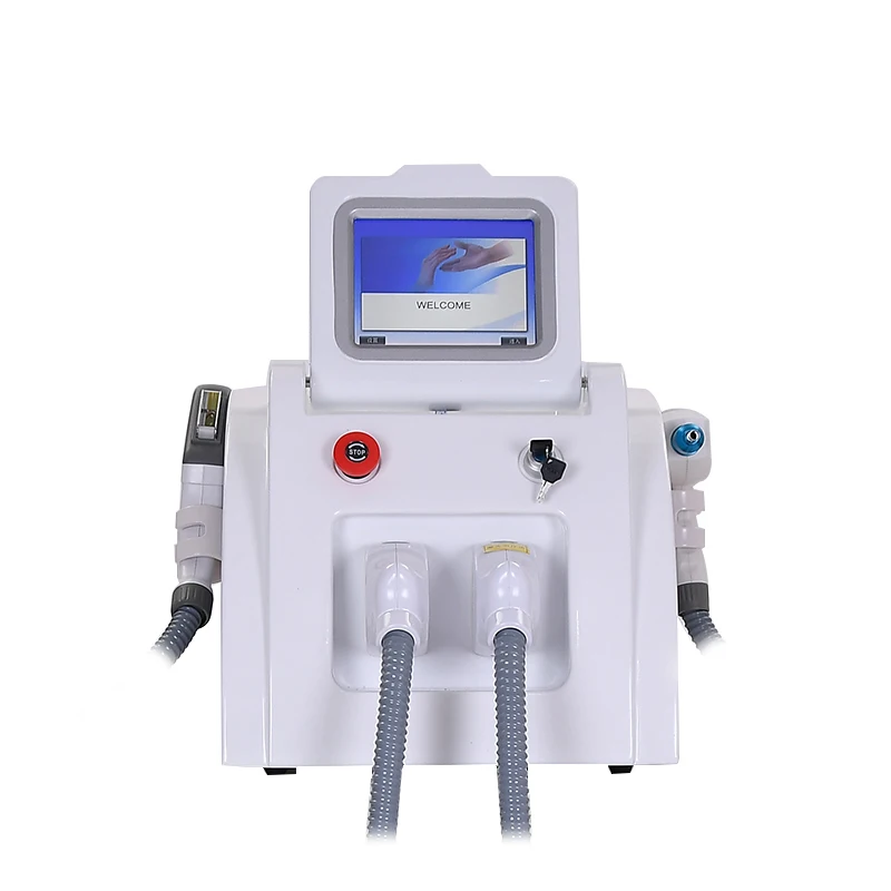 

Hottest portable 2 in 1 elight ipl opt shr rf nd Yag Laser Tattoo removal/ipl hair removal machine
