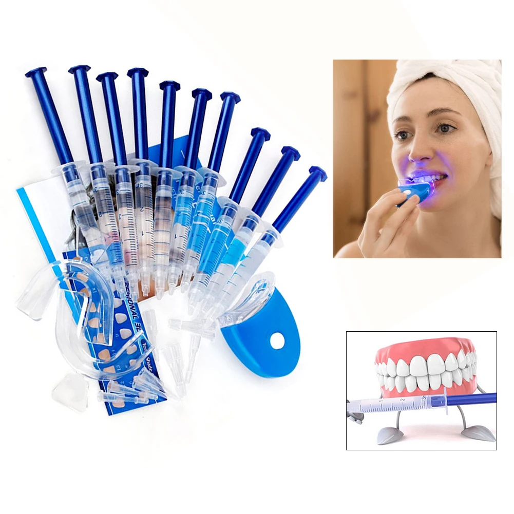

Dental Teeth Whitening Kit Oral Clean Teeth Cleaning Tools Gel Syringes Kit Teeth Whitener Dental Bleaching System Oral Gel Kit