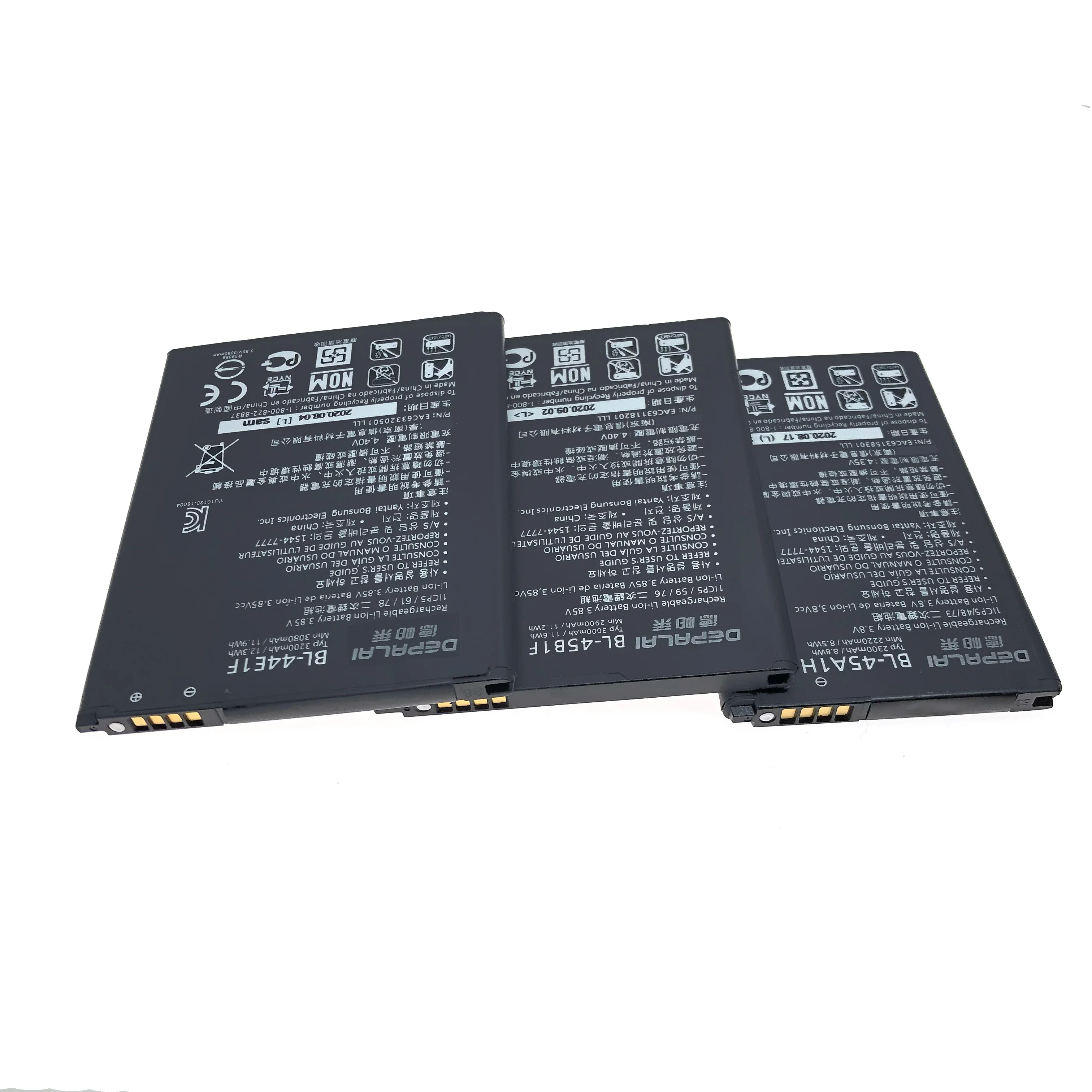 phone battery bl 44e1f bl 45a1h bl 45b1f for lg v20 vs995 us996 ls997 k10 lte f670l k s q10 k420n v10 h960a h900 vs990 batteries free global shipping