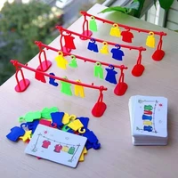 multiplayer clothes contest play early educational toys logic training montessori matching teaching interactive party board game