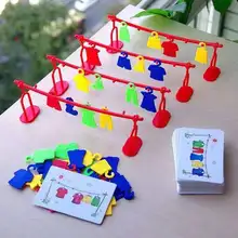 Multiplayer Clothes Contest Play Early Educational Toys Logic Training Montessori Matching Teaching Interactive Party Board Game