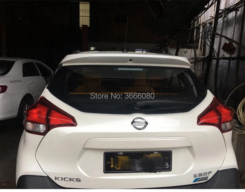 Для Nissan KICKS 2017 2018 2019 задний спойлер крыши из абс-пластика, неокрашенный, в цвет грунтовки, крышка багажника, автозапчасть.