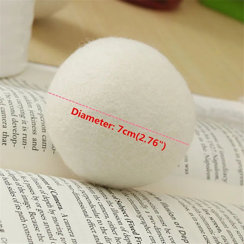 

Clean Ball 6Pcs/Pack Wool Soften Balls Reusable Natural Organic Laundry Fabric Softener Ball Premium Washing Machine Laundry